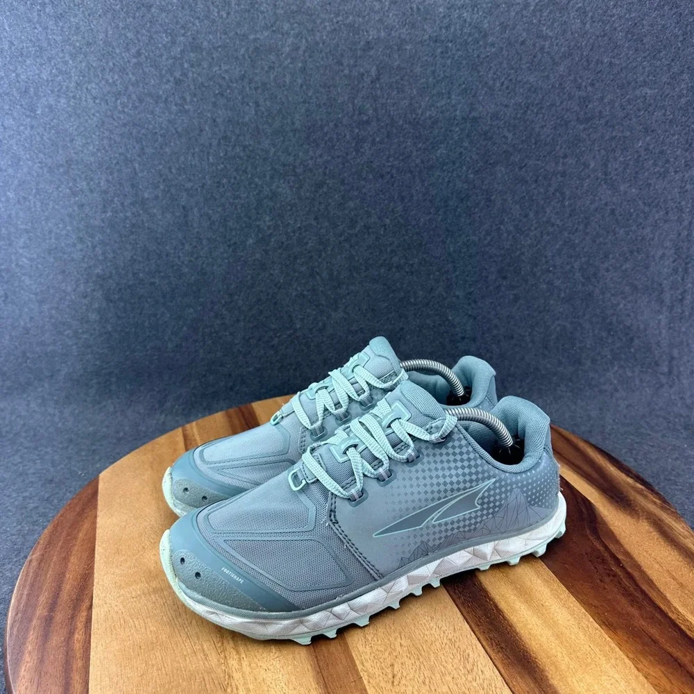 Altra Shoes Womens 7.5 Superior 4.5 Blue Gray Hiking Trail Running Sneakers